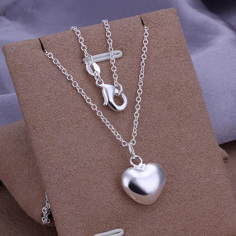 Wholesale Trendy Silver Heart Pendants TGSPP086 1