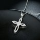 Wholesale Romantic 925 Sterling Silver Cross White CZ Necklace TGSSN125 2 small