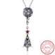 Wholesale 925 Silver Tree CZ Necklace TGSSN093 4 small