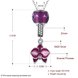 Wholesale Fashion 925 Sterling Silver Flower CZ Necklace TGSSN095 0 small