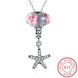 Wholesale 925 Silver Starfish CZ Necklace TGSSN096 4 small