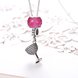 Wholesale 925 Silver Wine Glass CZ Necklace TGSSN098 1 small