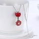 Wholesale 925 Silver Sakura CZ Necklace TGSSN100 2 small