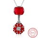 Wholesale 925 Silver Sakura CZ Necklace TGSSN100 4 small