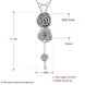 Wholesale Trendy 925 Sterling Silver Key CZ NecklaceLady TGSSN102 0 small