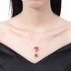 Wholesale Wholessale Romantic 925 Sterling Silver Red Bell Necklace TGSSN104 3 small
