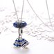 Wholesale 925 Silver Bule Bell CZ Necklace TGSSN106 1 small