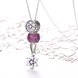 Wholesale Fashion 925 Sterling Silver Snow CZ Necklace TGSSN108 1 small