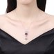 Wholesale Fashion 925 Sterling Silver Snow CZ Necklace TGSSN108 3 small