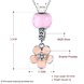 Wholesale 925 Silver Flower Drop Necklace TGSSN109 0 small