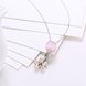 Wholesale 925 Silver Flower Drop Necklace TGSSN109 2 small