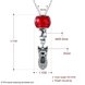 Wholesale 925 Silver Cute Shoe CZ Necklace TGSSN111 0 small