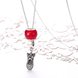 Wholesale 925 Silver Cute Shoe CZ Necklace TGSSN111 1 small