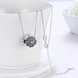 Wholesale 925 Silver Five Grass CZ Necklace TGSSN112 2 small