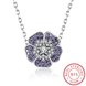 Wholesale 925 Silver Five Grass CZ Necklace TGSSN112 4 small