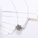 Wholesale Fashion 925 Sterling Silver Plant CZ Necklace TGSSN124 2 small