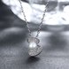 Wholesale 925 Silver Pearl shell CZ Necklace TGSSN137 3 small