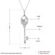 Wholesale Fashion 925 Sterling Silver Key CZ Necklace TGSSN138 0 small