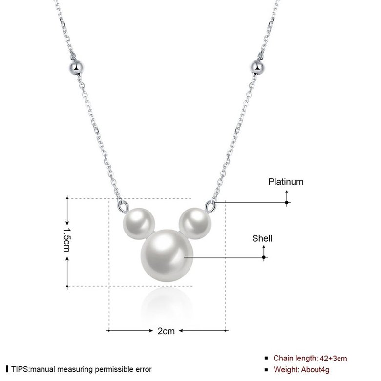 Wholesale Fashion 925 Sterling Silver Pearl Necklace TGSSN140 0