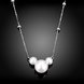 Wholesale Fashion 925 Sterling Silver Pearl Necklace TGSSN140 1 small