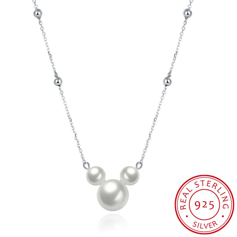 Wholesale Fashion 925 Sterling Silver Pearl Necklace TGSSN140 5