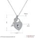 Wholesale 925 Silver Lock Key Heart CZ Necklace TGSSN141 0 small