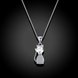 Wholesale 925 Silver Cat CZ Necklace TGSSN148 1 small