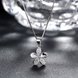 Wholesale 925 Silver Five Grass CZ Necklace TGSSN149 3 small