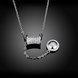 Wholesale 925 Silver Button CZ Necklace TGSSN151 1 small