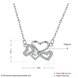 Wholesale 925 Silver Heart CZ Necklace TGSSN158 0 small