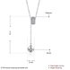 Wholesale 925 Silver Button CZ Necklace TGSSN164 0 small