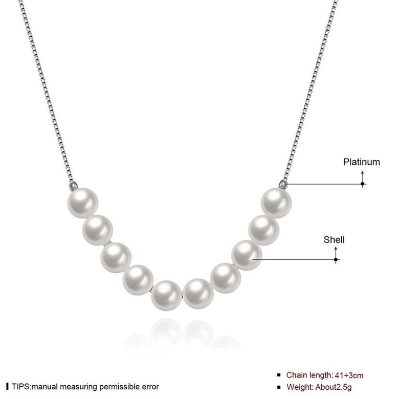 Wholesale 925 Silver Pearl Necklace TGSSN166 0