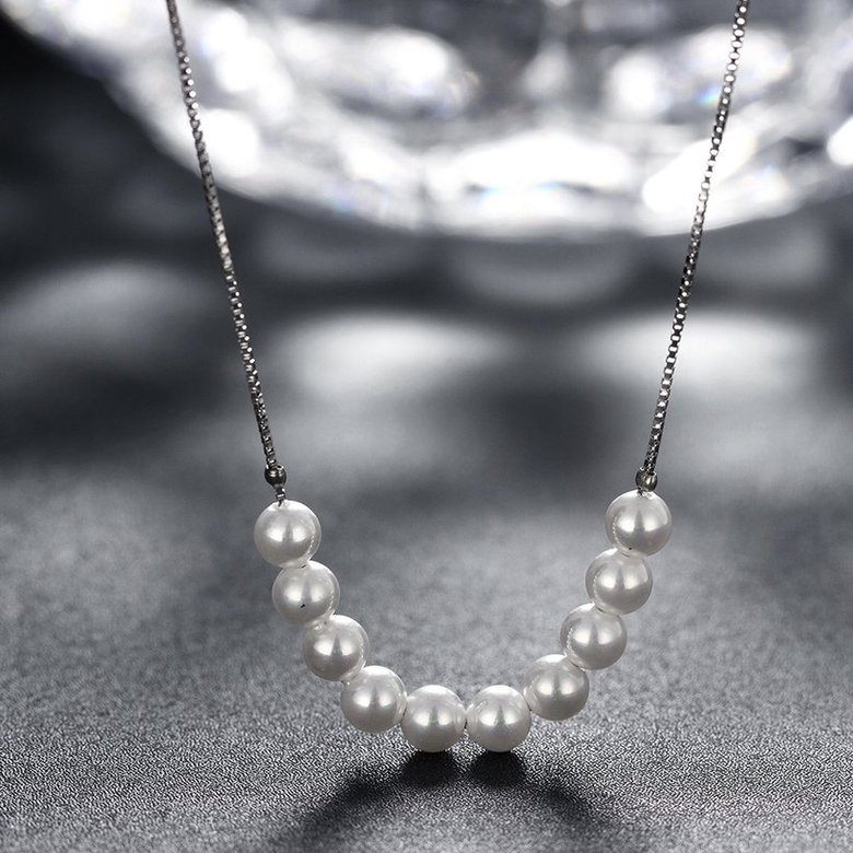 Wholesale 925 Silver Pearl Necklace TGSSN166 3