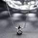 Wholesale 925 Silver Star CZ Necklace TGSSN004 3 small