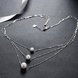 Wholesale Trendy 925 Sterling Silver Pearl Necklace TGSSN006 2 small