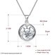 Wholesale Fashion 925 Sterling Silver Round CZ Hollow Necklace TGSSN010 4 small
