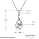 Wholesale Fashion 925 Sterling Silver CZ Wing Necklace TGSSN012 4 small