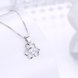 Wholesale Trendy 925 Sterling Silver CZ Flower Necklace TGSSN016 1 small