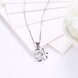 Wholesale Trendy 925 Sterling Silver CZ Flower Necklace TGSSN016 2 small