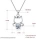 Wholesale 925 Silver Cute Cat CZ Necklace TGSSN018 4 small