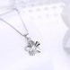 Wholesale Trendy 925 Sterling Silver Flower CZ Necklace TGSSN026 1 small