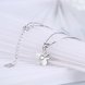 Wholesale Trendy 925 Sterling Silver Flower CZ Necklace TGSSN026 3 small