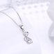 Wholesale Fashion 925 Sterling Silver CZ Necklace TGSSN028 1 small