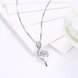 Wholesale Trendy 925 Sterling Silver CZ Necklace TGSSN030 2 small