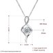 Wholesale Trendy 925 Sterling Silver CZ Necklace TGSSN030 4 small
