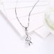 Wholesale Trendy 925 Sterling Silver CZ Necklace TGSSN034 2 small