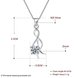 Wholesale Trendy 925 Sterling Silver CZ Necklace TGSSN034 4 small