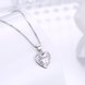 Wholesale Fashion 925 Sterling Silver Heart CZ Necklace TGSSN036 1 small