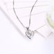 Wholesale Fashion 925 Sterling Silver Heart CZ Necklace TGSSN036 2 small