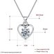 Wholesale Fashion 925 Sterling Silver Heart CZ Necklace TGSSN036 4 small